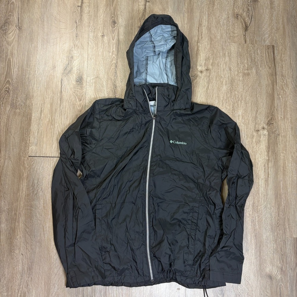 Columbia Women's Switchback III Rain Jacket Black Womens XL Waterproof